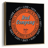Bad Company Live 1977-1979 Poster – Retro Rock Wall Art
