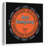 Bad Company Live 1977-1979 Poster – Retro Rock Wall Art