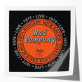 Bad Company Live 1977-1979 Poster – Retro Rock Wall Art