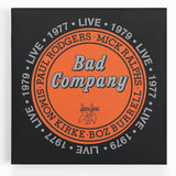 Bad Company Live 1977-1979 Poster – Retro Rock Wall Art