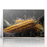Golden Corn Splash Art – Dynamic Kitchen Food Photography Print