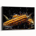 Golden Corn Splash Art – Dynamic Kitchen Food Photography Print