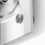 Husky Bathroom Wall Art - Minimalist Black and White Decor