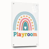 Playroom Rainbow Wall Art - Kids Educational Playroom Decor