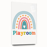 Playroom Rainbow Wall Art - Kids Educational Playroom Decor