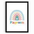 Playroom Rainbow Wall Art - Kids Educational Playroom Decor
