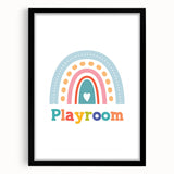Playroom Rainbow Wall Art - Kids Educational Playroom Decor