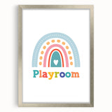 Playroom Rainbow Wall Art - Kids Educational Playroom Decor