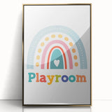 Playroom Rainbow Wall Art - Kids Educational Playroom Decor