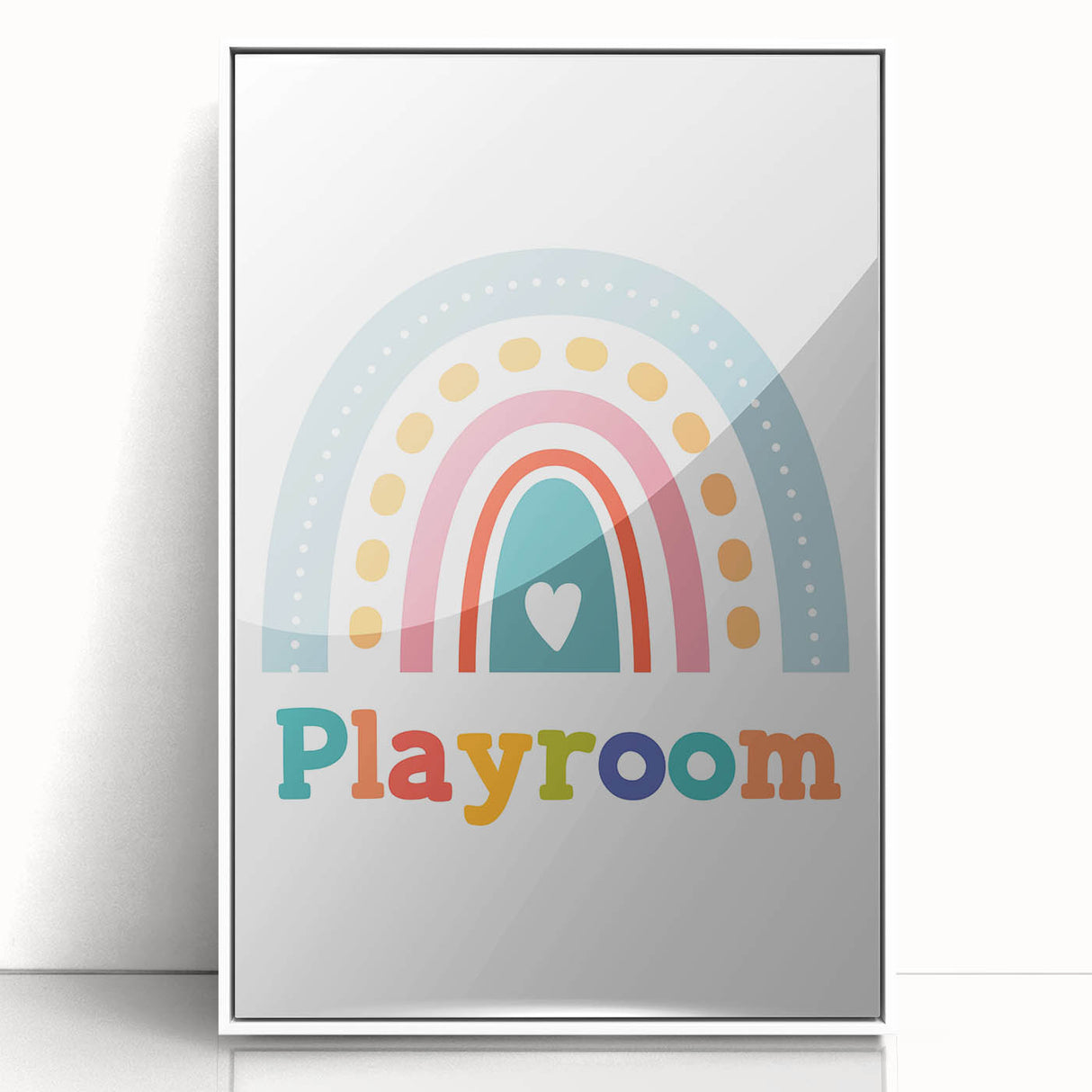 Playroom Rainbow Wall Art - Kids Educational Playroom Decor