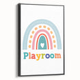 Playroom Rainbow Wall Art - Kids Educational Playroom Decor
