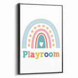 Playroom Rainbow Wall Art - Kids Educational Playroom Decor