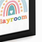 Playroom Rainbow Wall Art - Kids Educational Playroom Decor