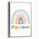Playroom Rainbow Wall Art - Kids Educational Playroom Decor