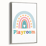 Playroom Rainbow Wall Art - Kids Educational Playroom Decor