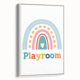 Playroom Rainbow Wall Art - Kids Educational Playroom Decor