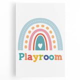 Playroom Rainbow Wall Art - Kids Educational Playroom Decor