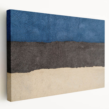 A serene European landscape painting on stretched canvas, featuring soft pastel colors, ideal for kitchen wall art.