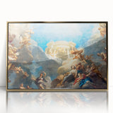 Art Deco poster of Paris skyline in gold and black tones on a framed acrylic, suitable for modern art wall decor.