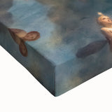 Large black and white landscape art painting on canvas of Paris, ideal for bedroom wall decor.