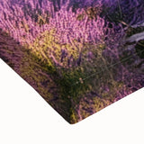 Black and white landscape art painting of Provence on stretched canvas, ideal for bedroom wall decor.