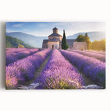 Black and white large canvas print of a Provence scenery, ideal for kitchen wall art or bedroom ambiance.