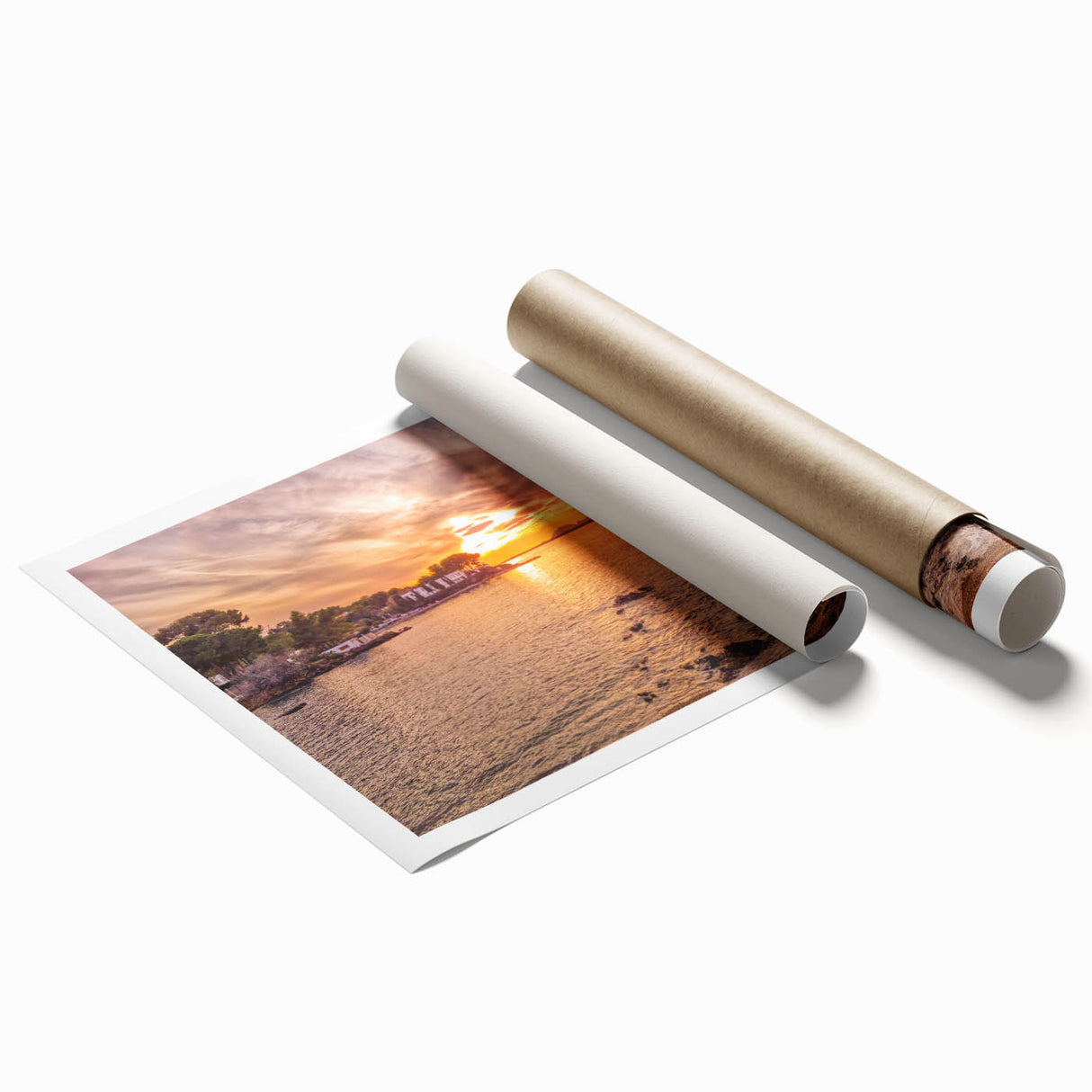 Extra large rolled print featuring a serene floral scene in pastel shades, ideal for classy bathroom wall art.