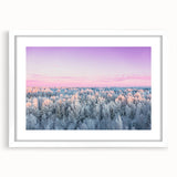 Textured art print of an abstract European landscape in muted earth tones, framed with a white mat, ideal for bedroom decor.