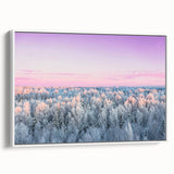 Vintage poster art of a scenic European landscape in Latvia on a framed canvas.