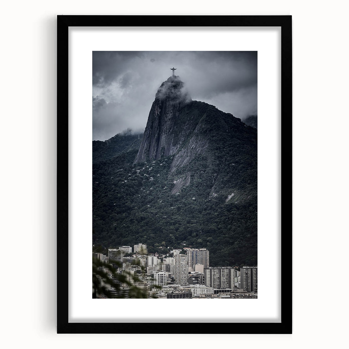 Extra large abstract art print depicting vibrant, colorful textured scenery of Brazil, ideal for living room wall decor.