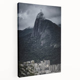 Large canvas print of a scenic Brazilian landscape in soft green and blue tones, ideal for kitchen wall art.