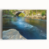 Black and white photo of Connecticut scenery on large stretched canvas, ideal for kitchen wall art.