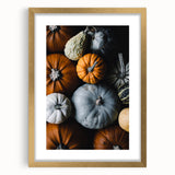 Extra large wall art featuring an abstract textured print in warm fall hues on a framed canvas, ideal for living room decor.