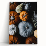 Large black and white stretched canvas depicting a minimalist fall scene, ideal for kitchen wall art.
