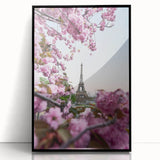 Large abstract wall art featuring soft pastel hues in a mid-century modernist style, framed in black acrylic.