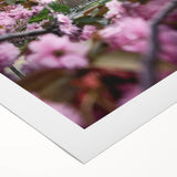 Art deco poster featuring a stylized spring scene in pastel shades on rolled canvas, suitable for dining room decor.