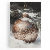 Large art of a winter tree silhouette in black and white on stretched canvas, ideal for kitchen wall art.