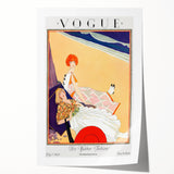 1923 Summer Vogue Fashion Print - Beach Scene Wall Art Decor