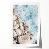 Extra large rolled canvas featuring a floral design in vibrant summer colors, ideal for dining room or bathroom wall art.