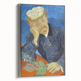Landscape art painting on framed canvas featuring a colorful Van Gogh style design.