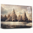 Winter Wonderland Living Room Wall Art - Serene Landscape Canvas