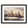 Winter Wonderland Living Room Wall Art - Serene Landscape Canvas
