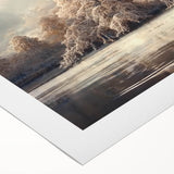 Winter Wonderland Living Room Wall Art - Serene Landscape Canvas