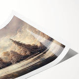 Winter Wonderland Living Room Wall Art - Serene Landscape Canvas