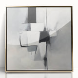 Geometric Abstract Wall Decor – Modern Black & White Canvas Design