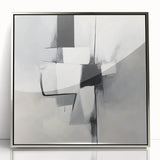 Geometric Abstract Wall Decor – Modern Black & White Canvas Design