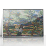 Expressionist Landscape - To the Field by Arnold Weisz-Kubínčan | Wall Art