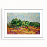 Van Gogh Olive Trees - Vibrant Impressionist Wall Art Canvas Print