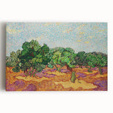 Van Gogh Olive Trees - Vibrant Impressionist Wall Art Canvas Print