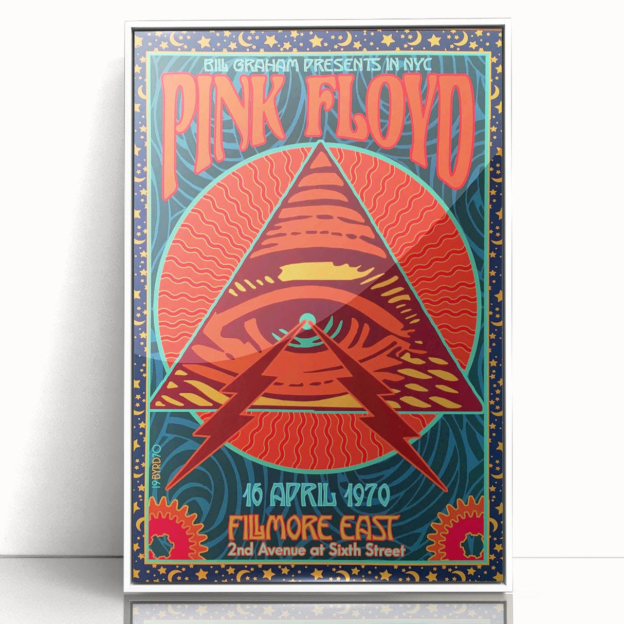 Pink Floyd 1970 Fillmore East Concert Poster - NYC